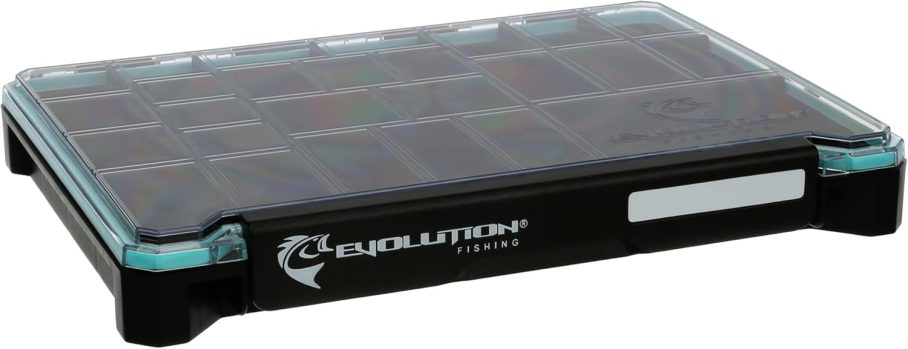 Evolution Fishing BallistiX Terminal Tackle Tray - Waterproof, Anti-Corrosion, One Hand Latch, Clear Lid, Lure Box, Tackle Storage - Image 2