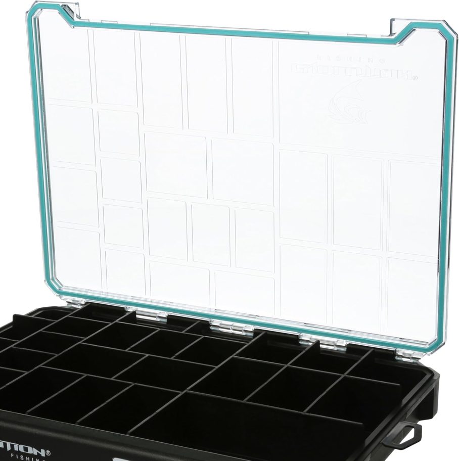 Evolution Fishing BallistiX Terminal Tackle Tray - Waterproof, Anti-Corrosion, One Hand Latch, Clear Lid, Lure Box, Tackle Storage - Image 4