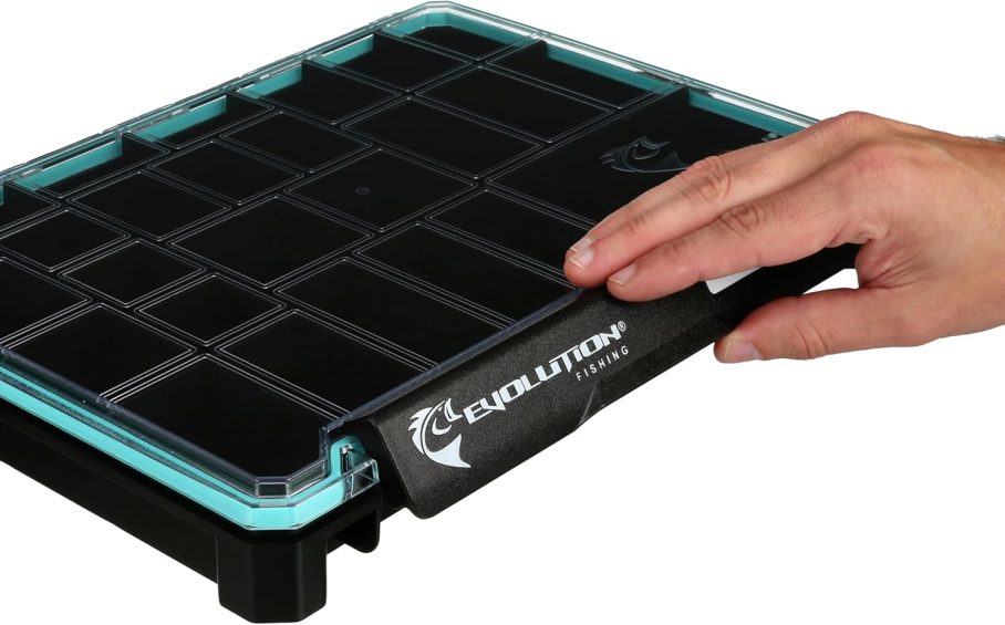 Evolution Fishing BallistiX Terminal Tackle Tray - Waterproof, Anti-Corrosion, One Hand Latch, Clear Lid, Lure Box, Tackle Storage - Image 5