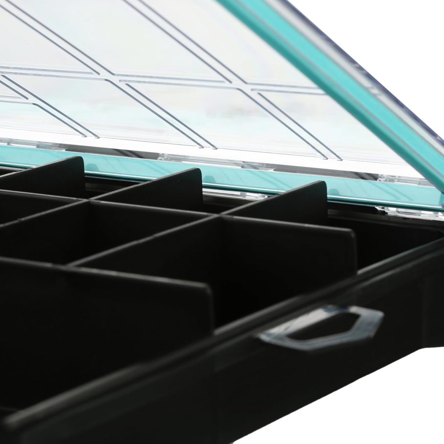 Evolution Fishing BallistiX Terminal Tackle Tray - Waterproof, Anti-Corrosion, One Hand Latch, Clear Lid, Lure Box, Tackle Storage - Image 8
