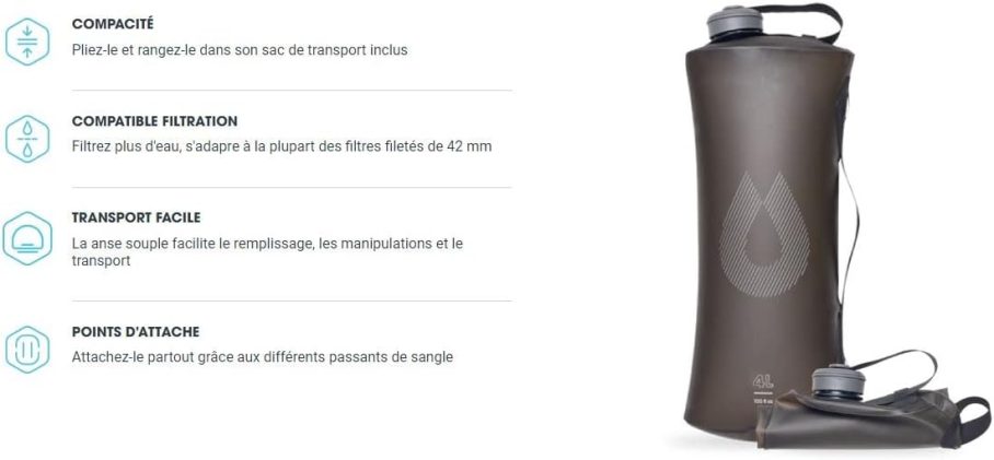 HydraPak Seeker - Collapsible Camping Water Storage (2L, 3L, 4L, 6L, 10L) - BPA & PVC Free, Hydration Reservoir Bag, Leak Proof - Image 7